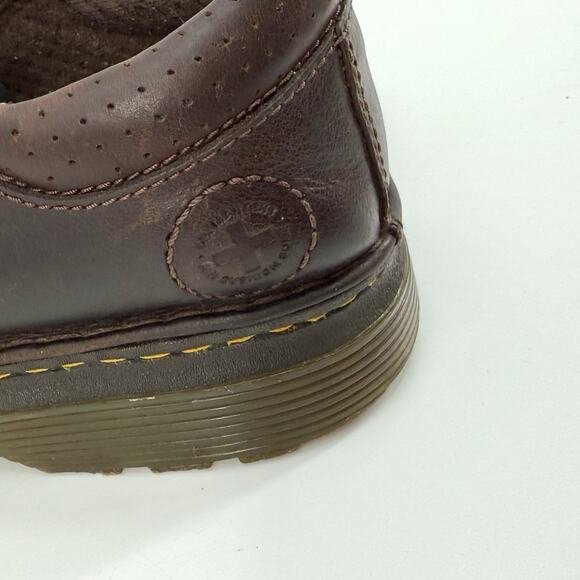 DOC MARTENS Brown Orson Leather Vintage Oxford AW004 Mens 10 US Slip-On Casual - Picture 7 of 11